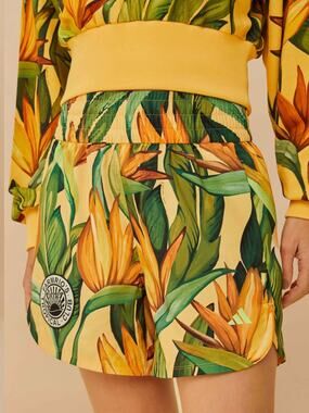 ADIDAS × FARM RIO Birds Of Paradise Semi Spark Tropical Short NEW size XS
